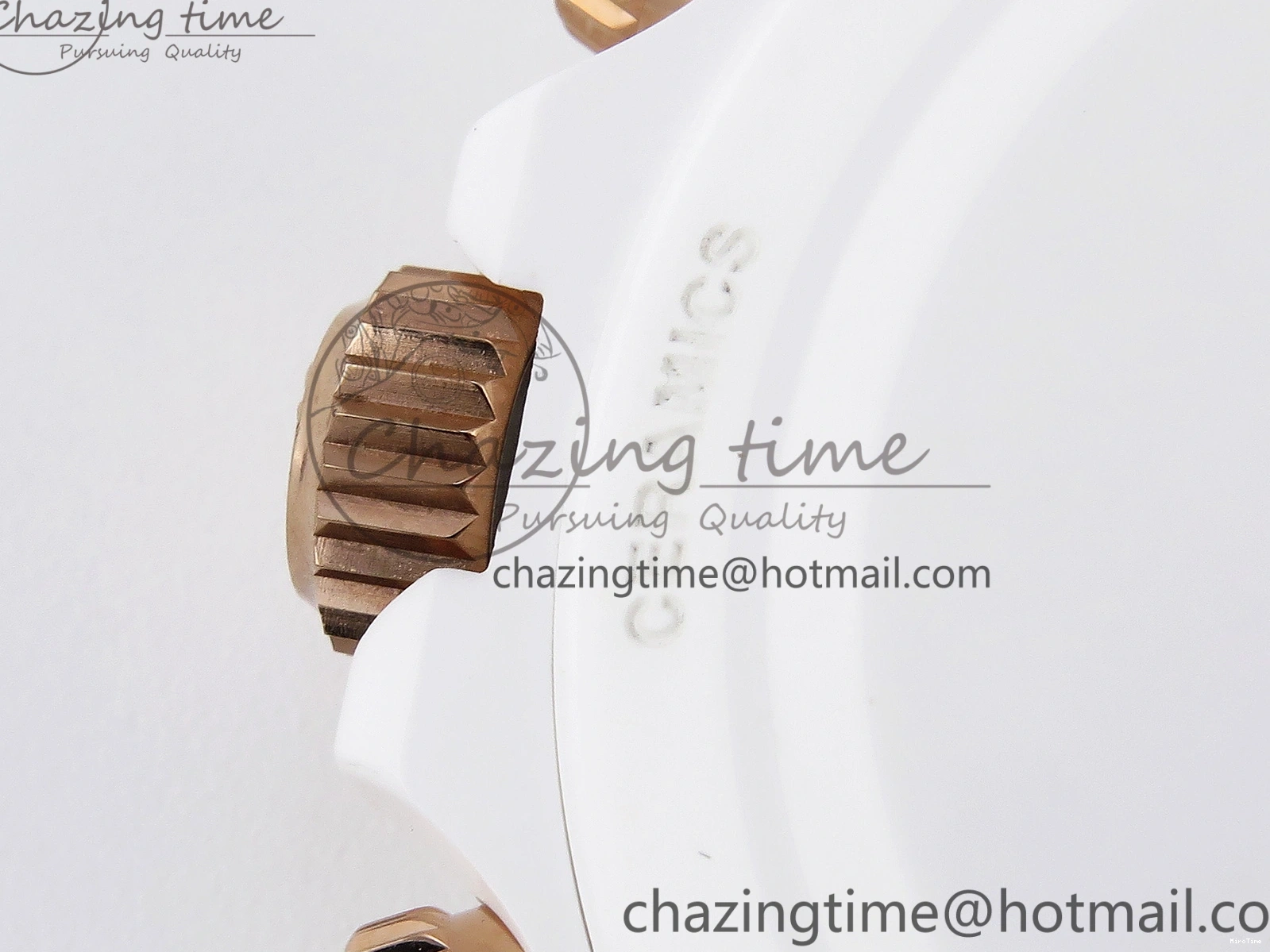 MiroTime 0203 MoistureWicking Daytona AET White Ceramic Case and Bracelet Green Dial SA4130 V 1891